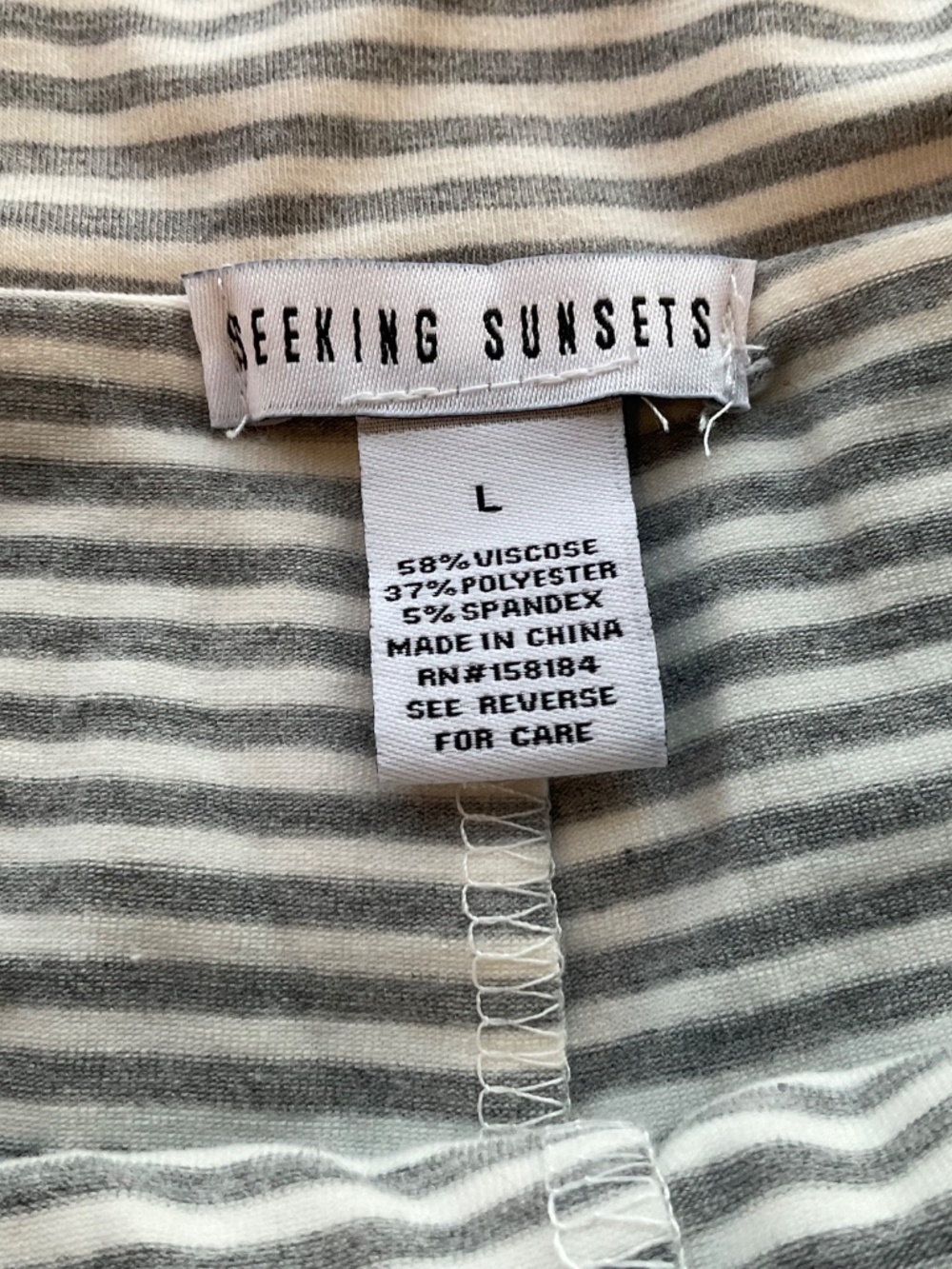 Seeking Sunsets Striped Fold Over Lounge Pants NWT Size Large - Picture 4 of 12
